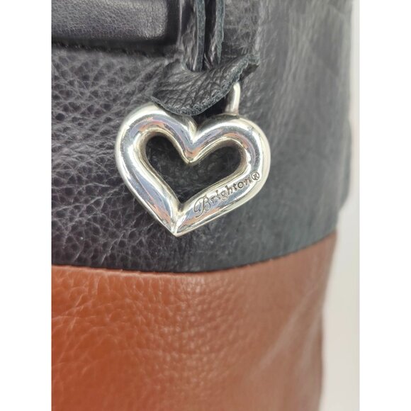 Brighton Marcel Hobo Shoulder Bag Black and Brown Purse - Picture 2 of 6